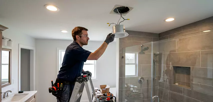 Bathroom and Shower Recessed Lighting Installation in Westerville